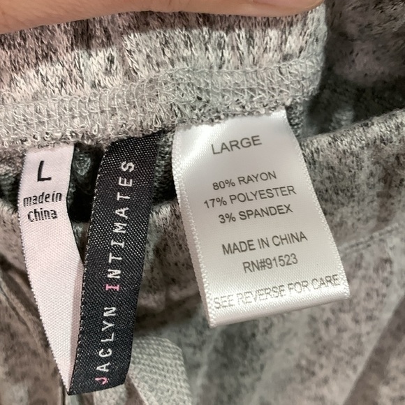 Jaclyn Womens Knit Pajama Pants in pearl blue size large - Picture 5 of 8